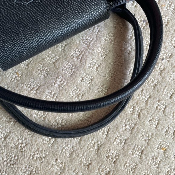 Longchamp Le Pliage Black Nylon Hummingbird tote with cross strap - Picture 10 of 10